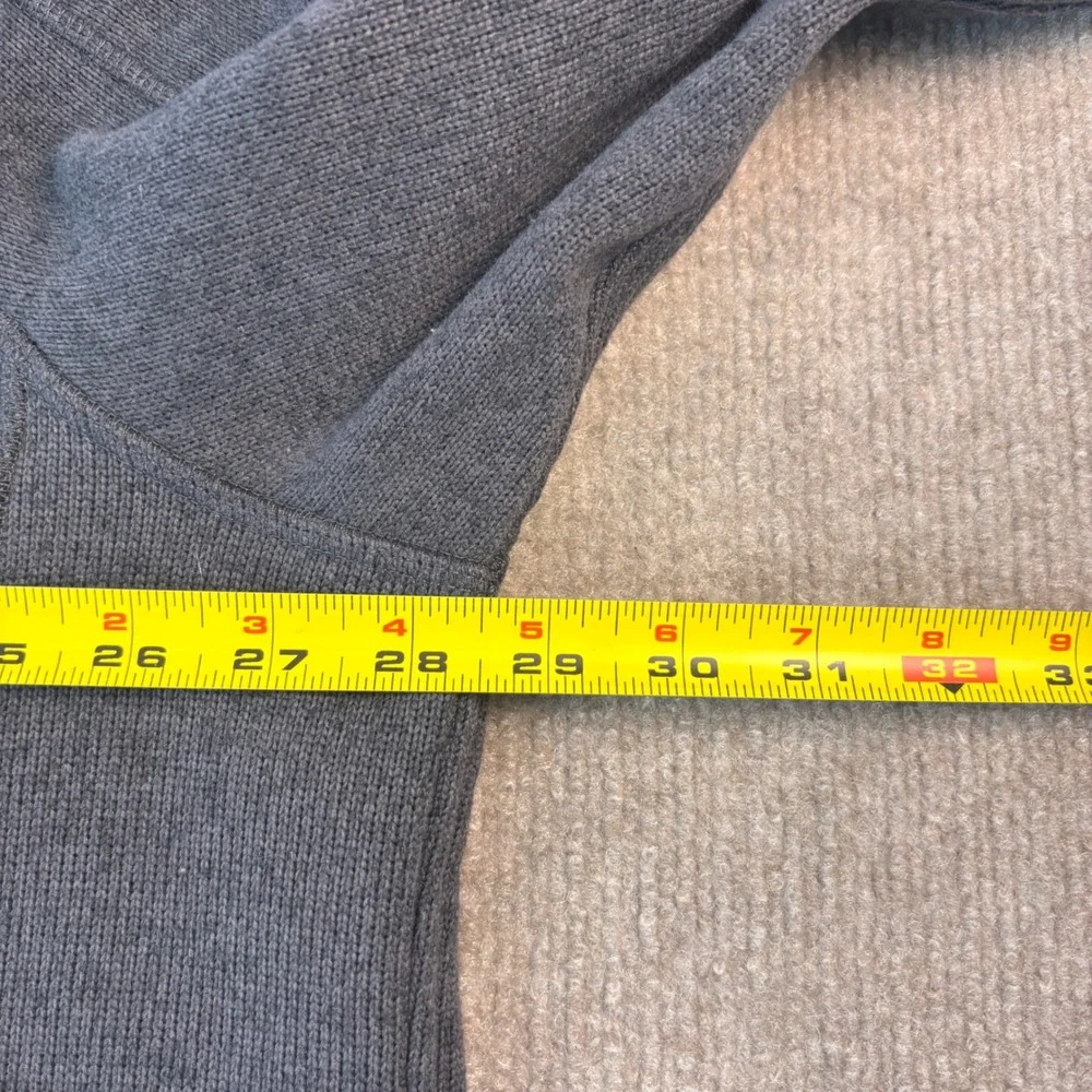 L.L. Bean Gray Slightly Fitted Sweater Full Zip Jacket Men's Size XXL EUC